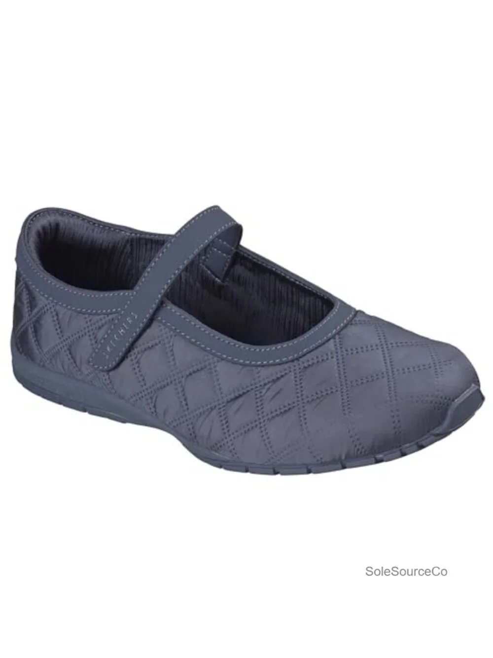 Quilted Nylon Mary Jane Walking Shoes with Air-Cooled Memory Foam Insoles